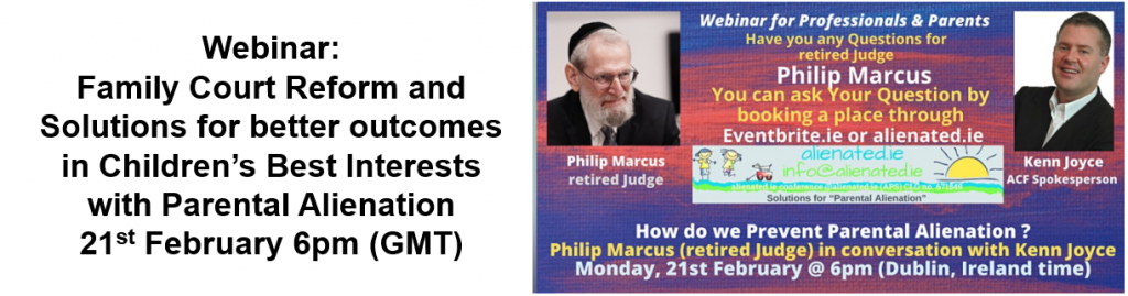 Judge Marcus Webinar Parental Alienation in Family Court